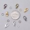 6 Colors Jewelry Finding Kits with 5mm Open Jump Rings & 12x6mm Lobster Claw Clasp for DIY Bracelet Necklace Jewelry Making
